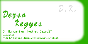 dezso kegyes business card